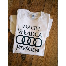 Koszulka Audi Władca pierścieni (imię dowolne) PREZENTY DLA NIEGO